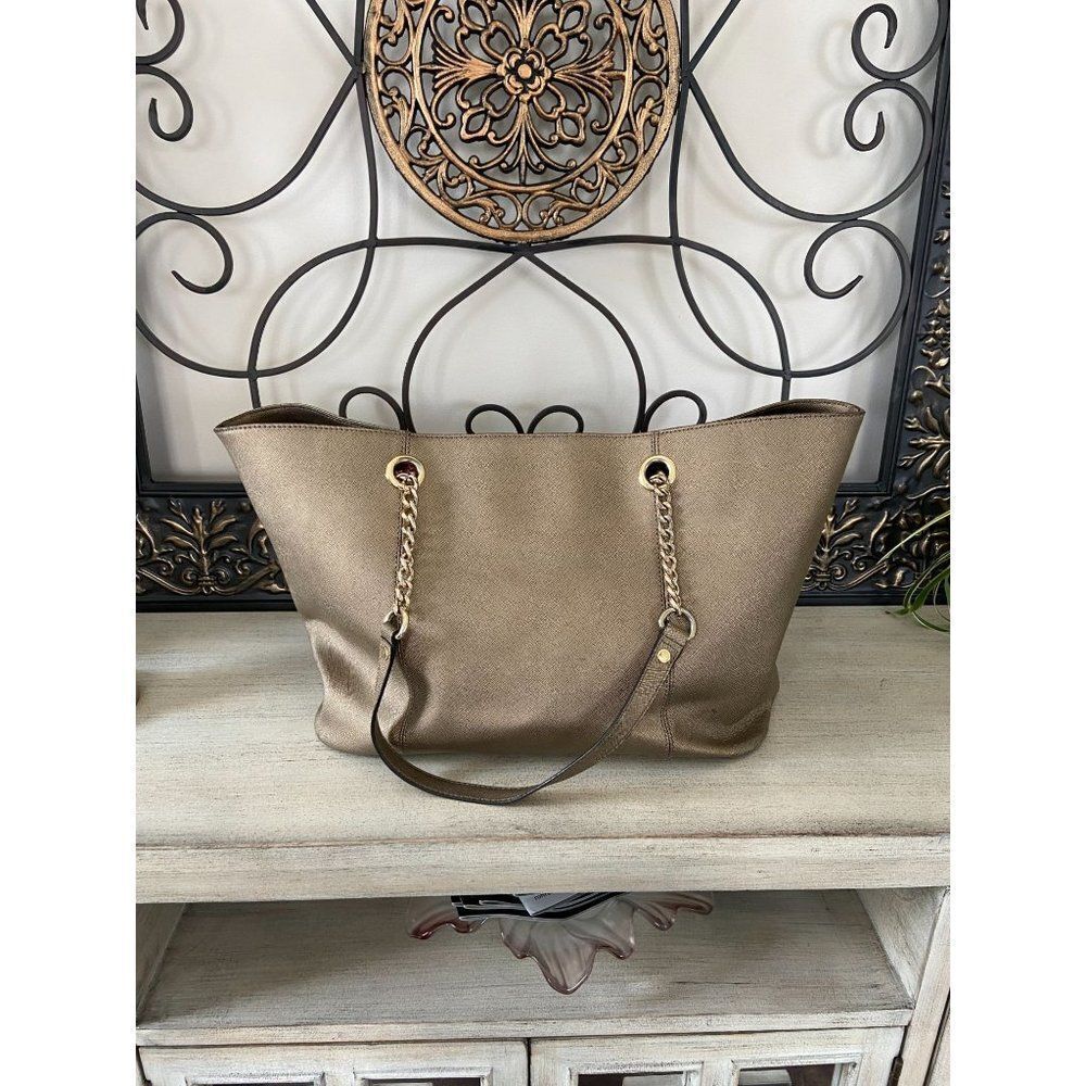 Calvin Klein Gold Metallic Tote